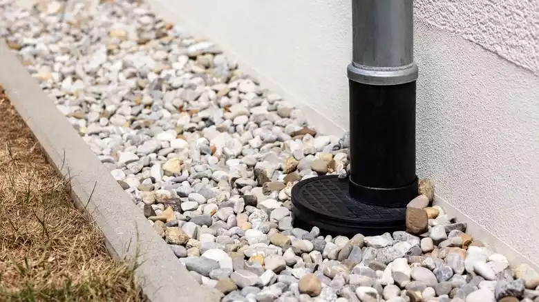 French drain installation